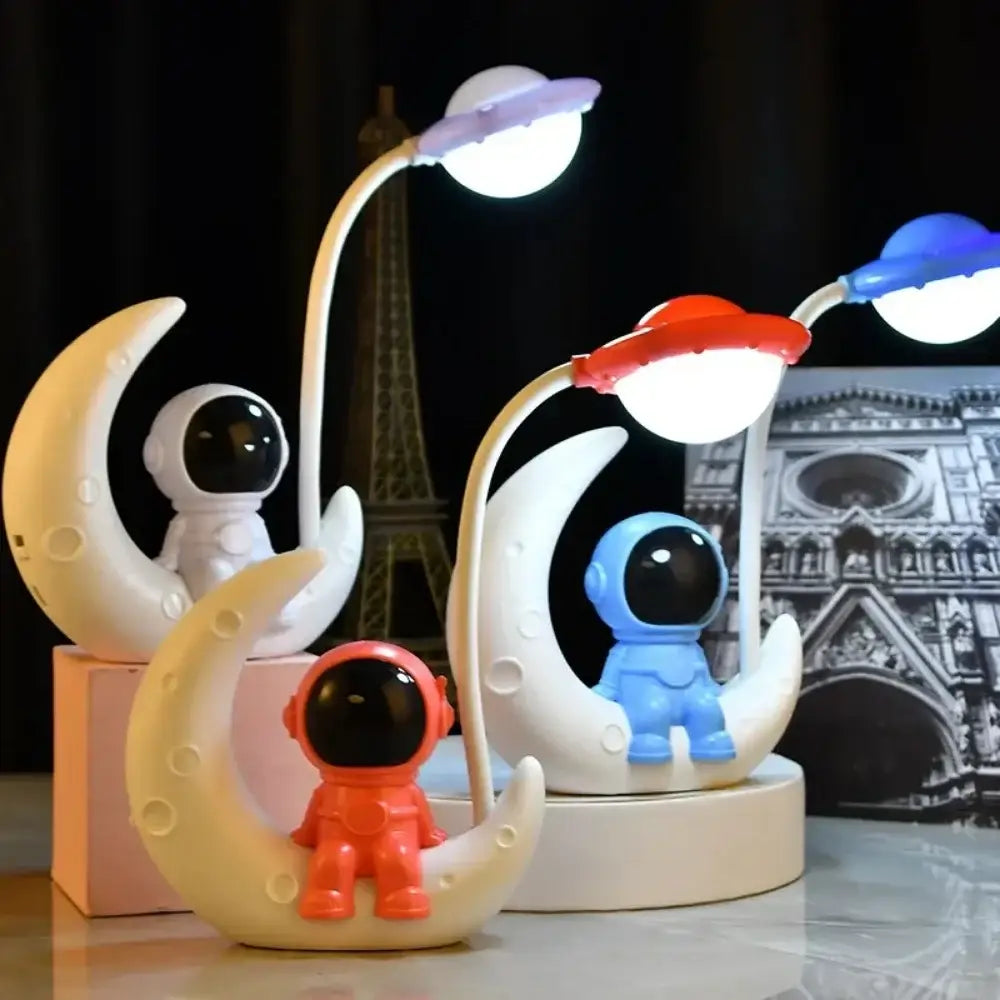 Moon Astronaut LED Nightlight Creative Sci-Fi Desk Lamp & Christmas Gift