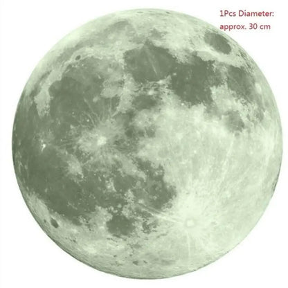 Moon Glow 3D Luminous Wall Stickers
