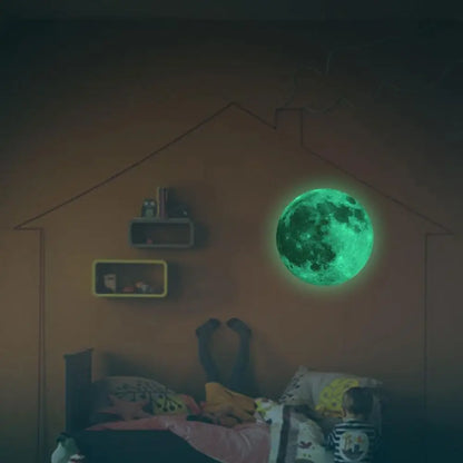 Moon Glow 3D Luminous Wall Stickers