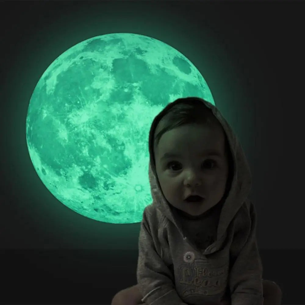 Moon Glow 3D Luminous Wall Stickers