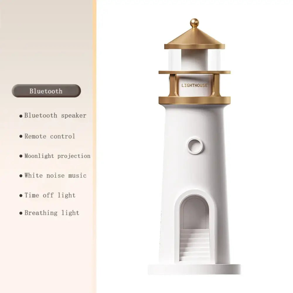 Moon Projection Lighthouse Lamp Bluetooth Speaker & Motion Sensor Light