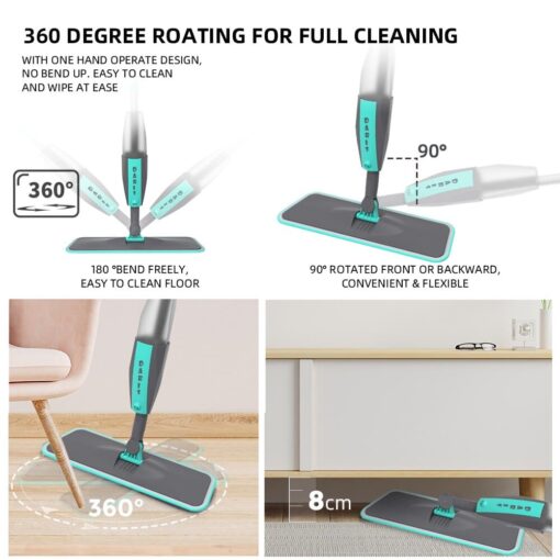 Ninja Super Spray Mop Magic 360 Floor Cleaning Spin Mop
