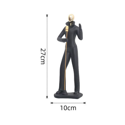 Nordic Art Dancing Couple Resin Figure Ornaments Figurines