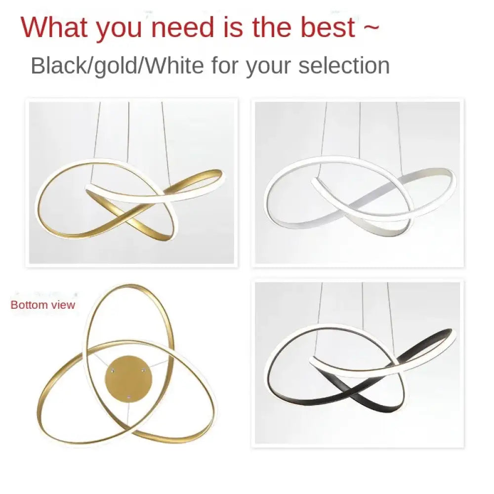 Nordic Clover Pendant Lamp Dimmable Modern Restaurant & Dining Room Art Light