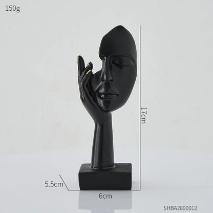 Nordic Statue Abstract Resin Desktop Ornaments Sculpture Miniature Figurines