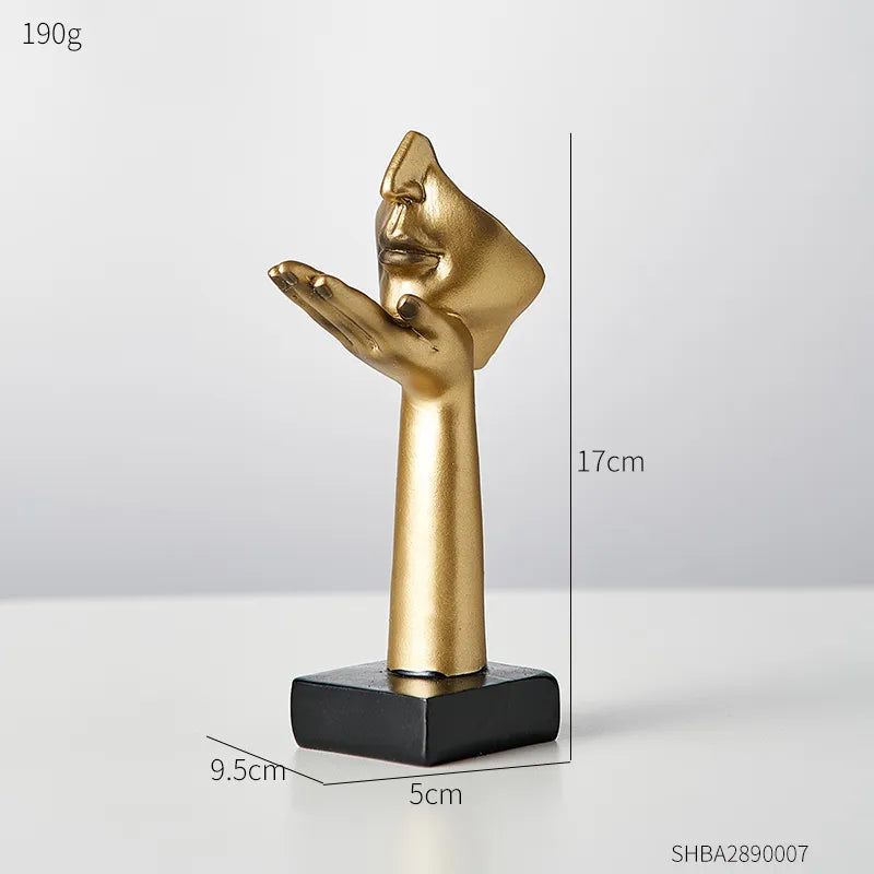 Nordic Statue Abstract Resin Desktop Ornaments Sculpture Miniature Figurines