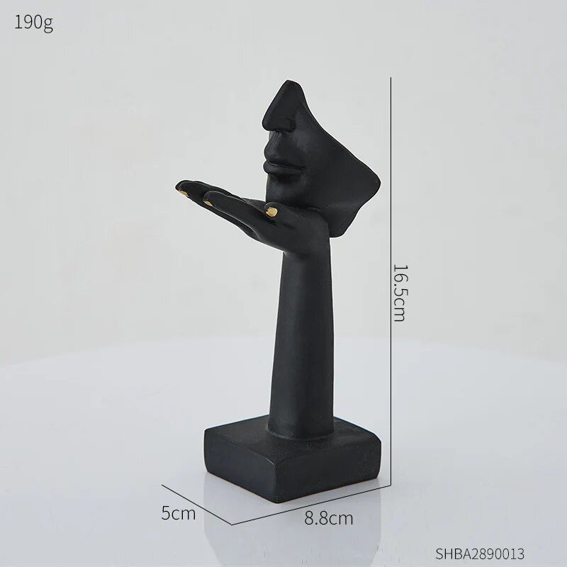 Nordic Statue Abstract Resin Desktop Ornaments Sculpture Miniature Figurines