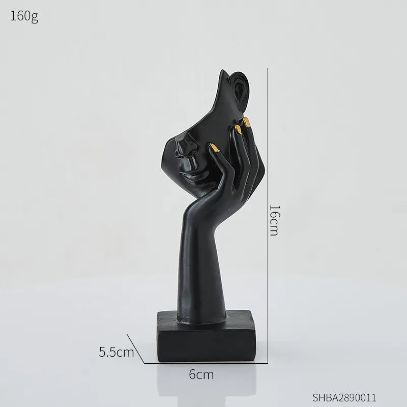 Nordic Statue Abstract Resin Desktop Ornaments Sculpture Miniature Figurines
