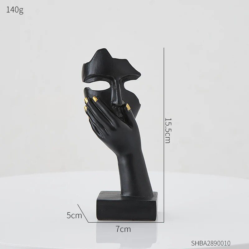 Nordic Statue Abstract Resin Desktop Ornaments Sculpture Miniature Figurines