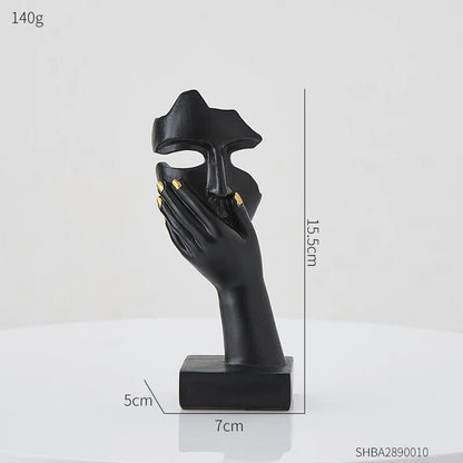 Nordic Statue Abstract Resin Desktop Ornaments Sculpture Miniature Figurines