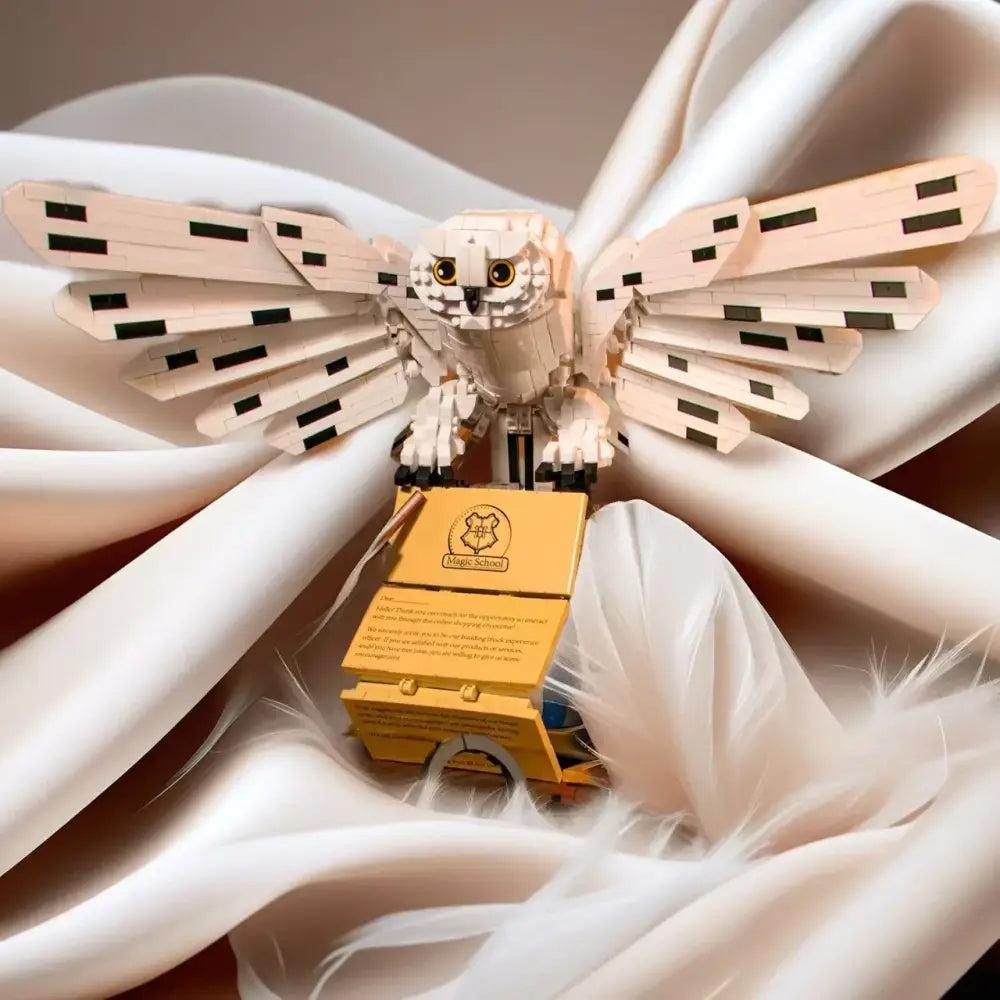 Owl Doctor Magic Book Building Blocks Animal Bird Model Bricks with Lights