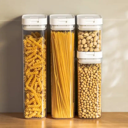 Pasta Storage Box Transparent Plastic Grain Seal Tank Spaghetti Storage Container