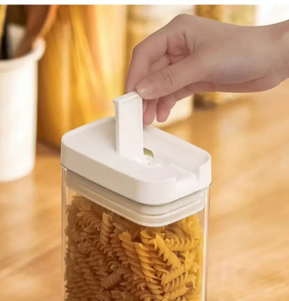 Pasta Storage Box Transparent Plastic Grain Seal Tank Spaghetti Storage Container