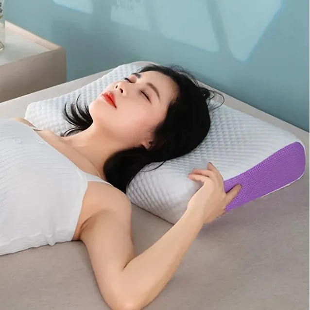 Pectin Cervical Pillow – Breathable TPE Air Layer Neck Pillow, Zero-Pressure Support,Latex-Like Comfort for Adults