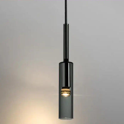 Modern pendant light on a gray background