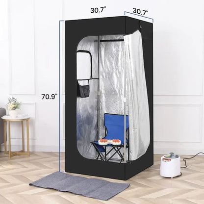 Portable 1100W Home Sauna Box with 3L Steamer