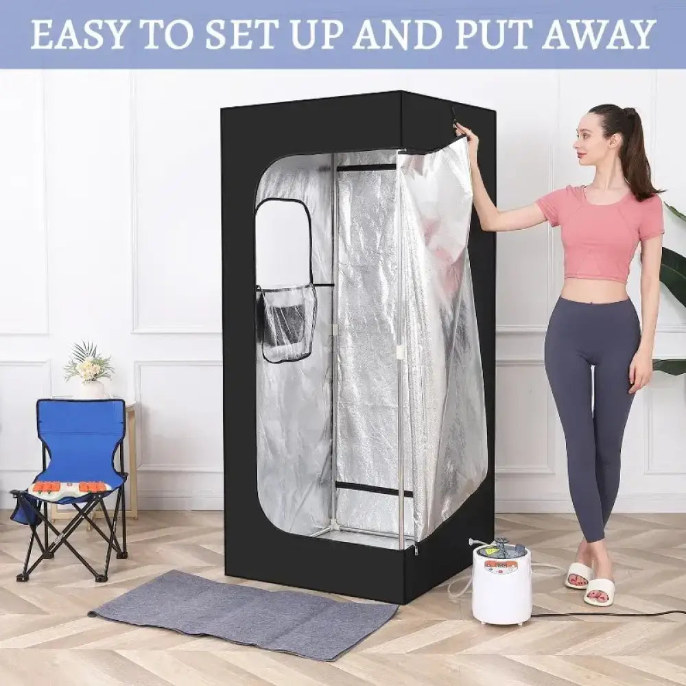 1100W Home Sauna Box with 3L Steamer