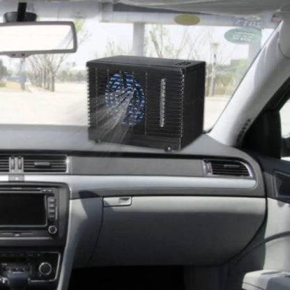 Portable 12V USB Car Air Cooler – 2 Speeds, 400ml Water Tank, for Car, Desk & Travel