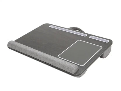 Portable Bamboo Laptop Desk Built-in Mouse Pad & Storage Sofa Bed