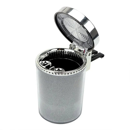 Portable Mini Car Ashtray with Colourful LED Light