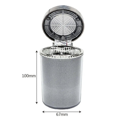 Portable Mini Car Ashtray with Colourful LED Light