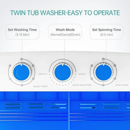 Portable Twin Tub Washing Machine