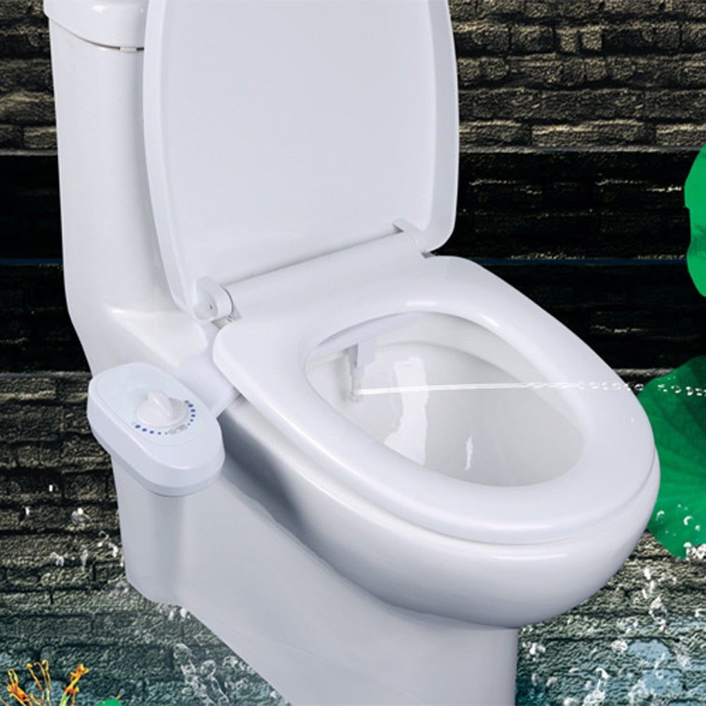 Power-Free Toilet Bidet Attachment
