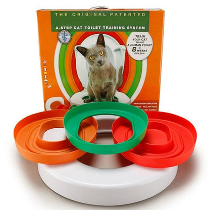 Professional Cat Toilet Training Kit | Litter-Free Lavatory System for Cats