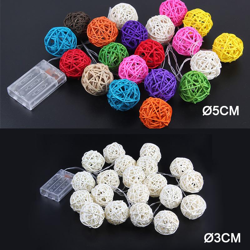 Rattan Ball String Lights