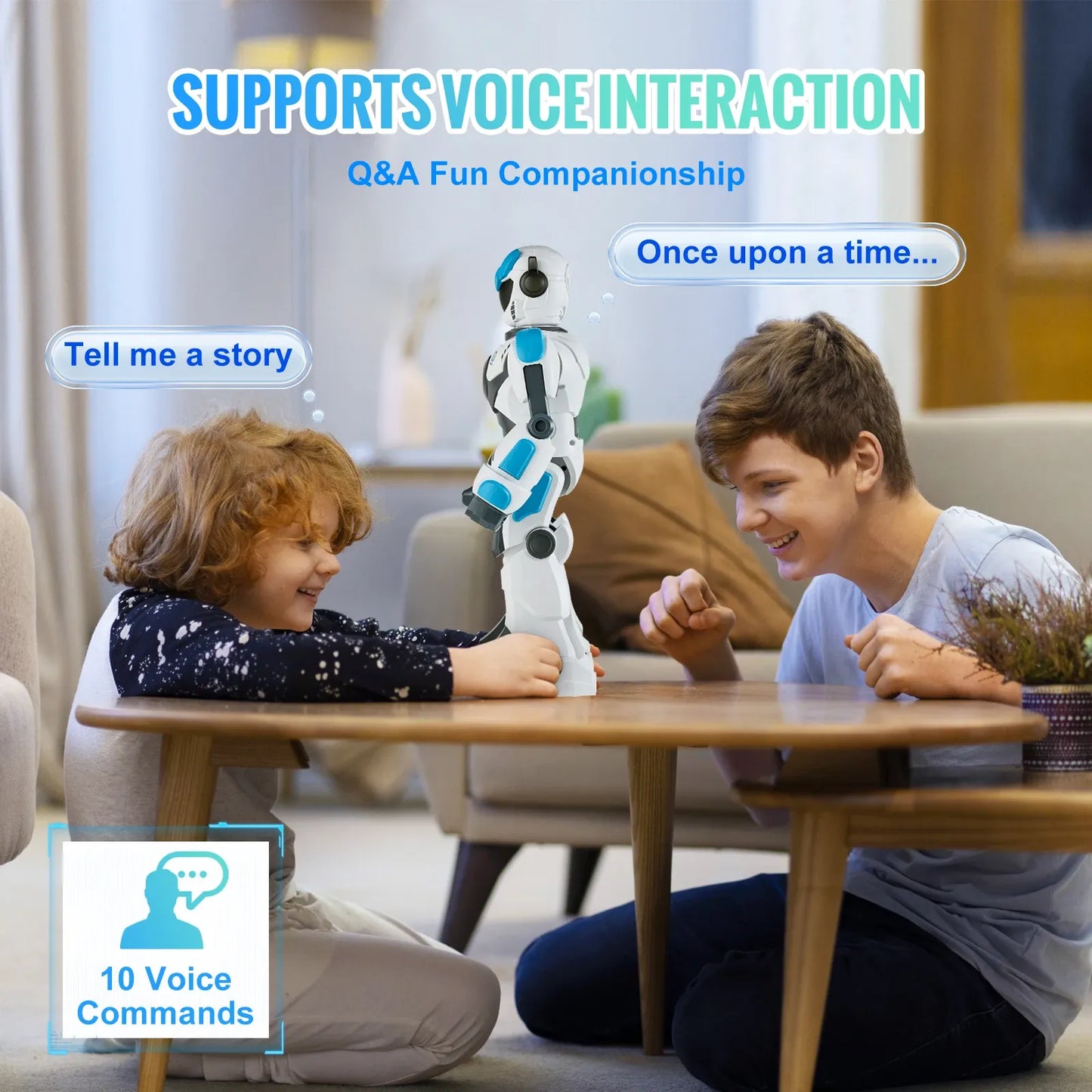 RC Intelligent Robot Toy for Kids – Voice Control, Gesture Sensing, Singing, Dancing, Programming  Robot