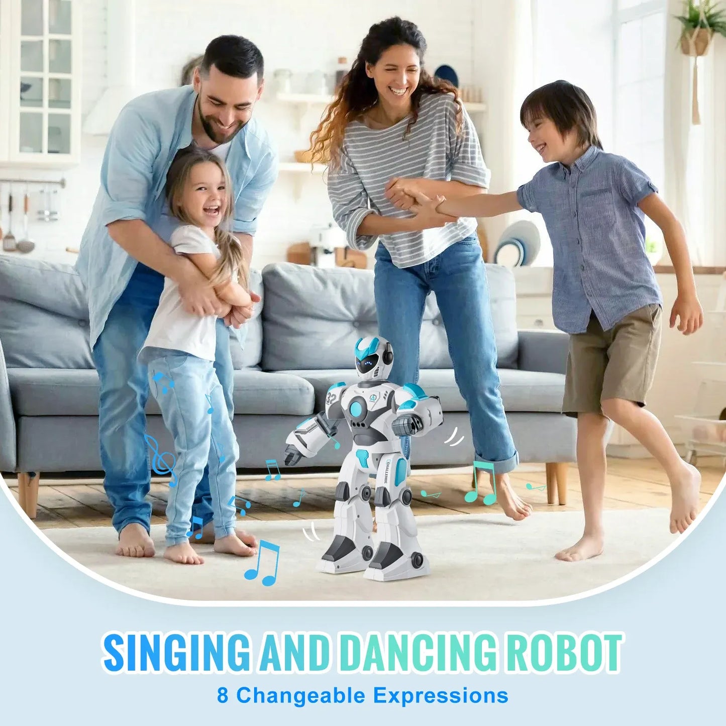 RC Intelligent Robot Toy for Kids – Voice Control, Gesture Sensing, Singing, Dancing, Programming  Robot