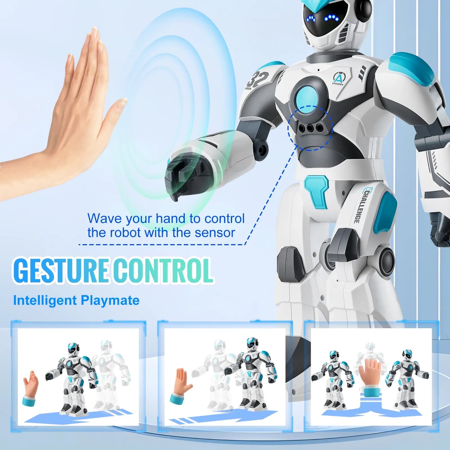 RC Intelligent Robot Toy for Kids – Voice Control, Gesture Sensing, Singing, Dancing, Programming  Robot