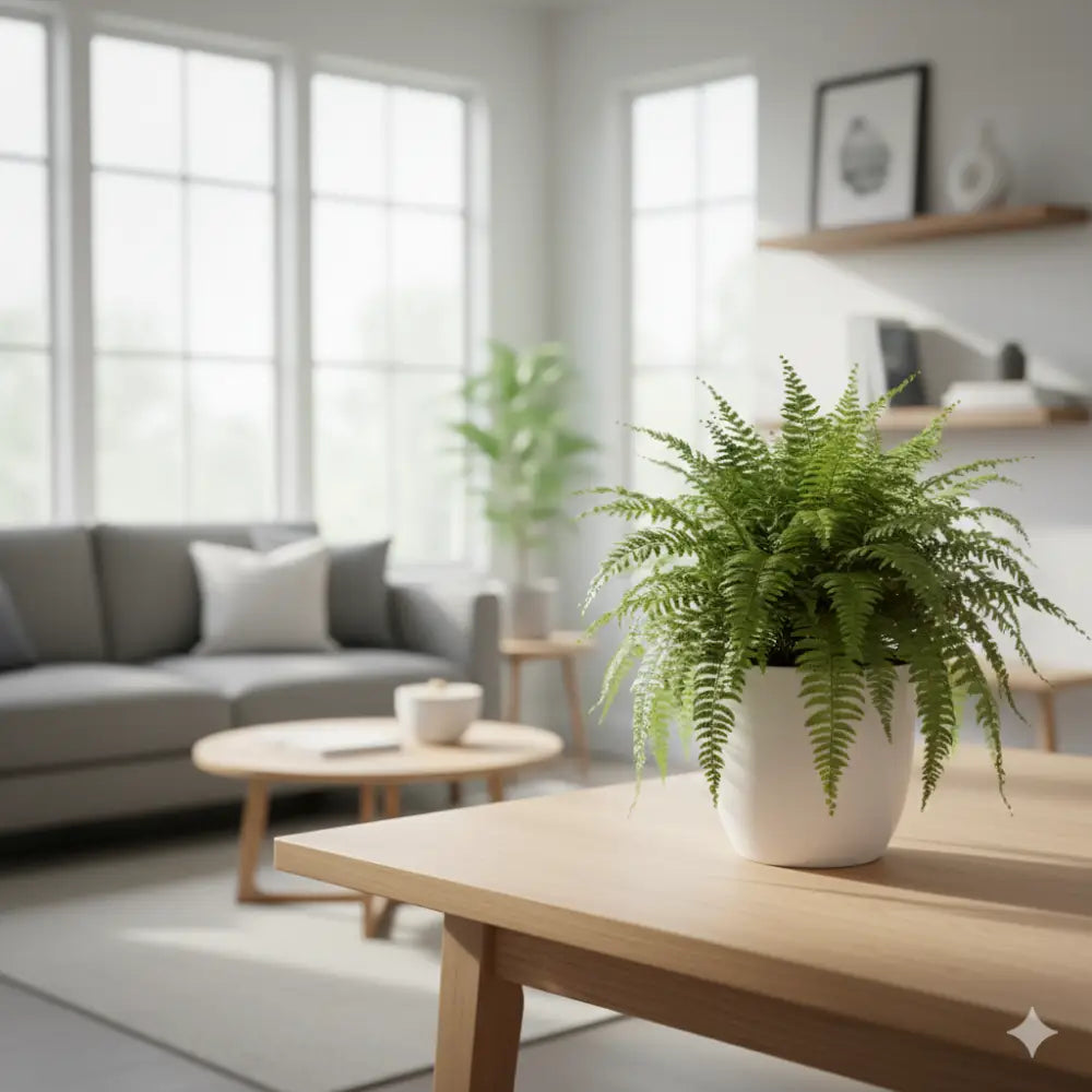 Realistic Artificial Boston Fern Plants