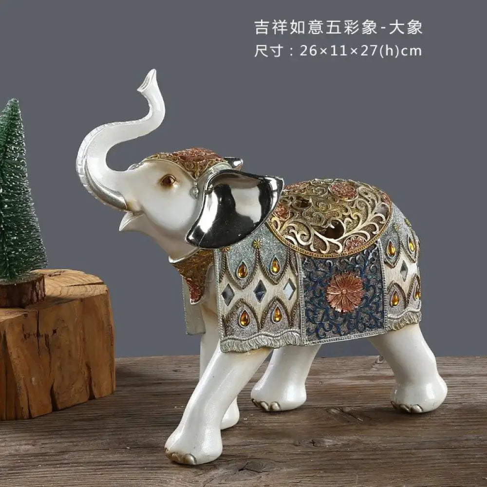Resin LUCKY Giraffe Elk Figurine Statue Home Living Room Decor Crafts Sculpture