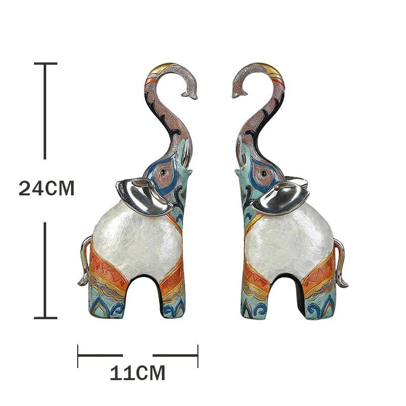 Resin LUCKY Giraffe Elk Figurine Statue Home Living Room Decor Crafts Sculpture