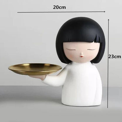 Resin LUCKY Giraffe Elk Figurine Statue Home Living Room Decor Crafts Sculpture