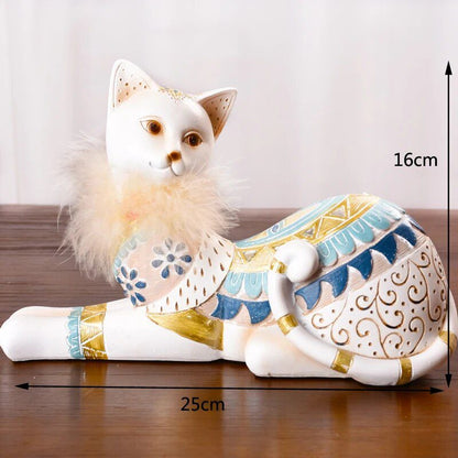 Resin LUCKY Giraffe Elk Figurine Statue Home Living Room Decor Crafts Sculpture