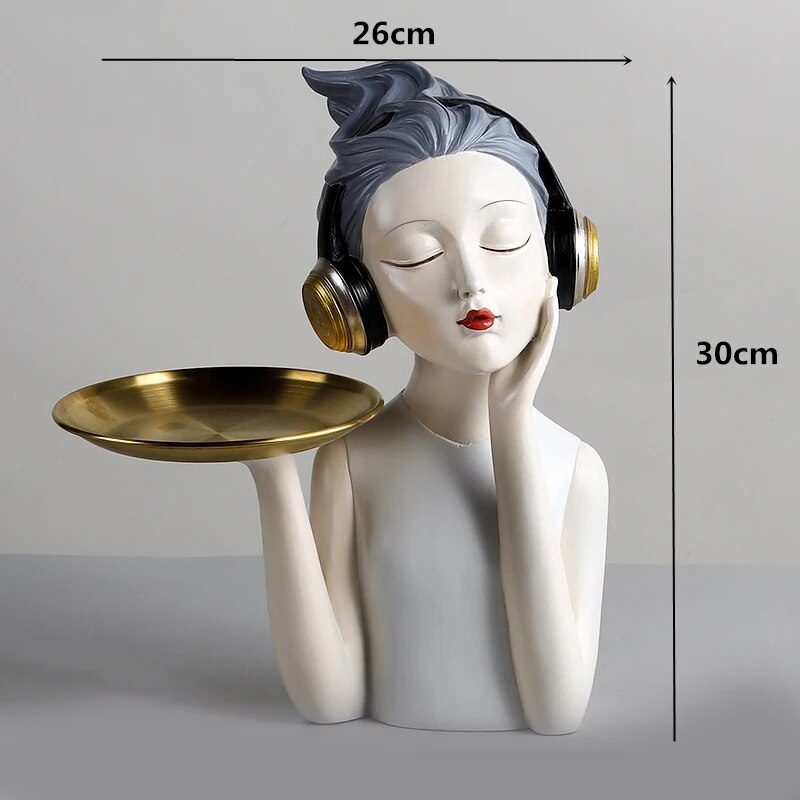 Resin LUCKY Giraffe Elk Figurine Statue Home Living Room Decor Crafts Sculpture