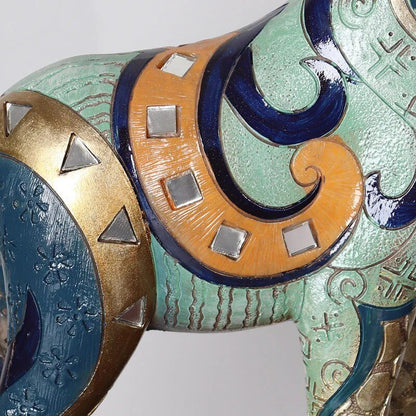 Resin LUCKY Giraffe Elk Figurine Statue Home Living Room Decor Crafts Sculpture