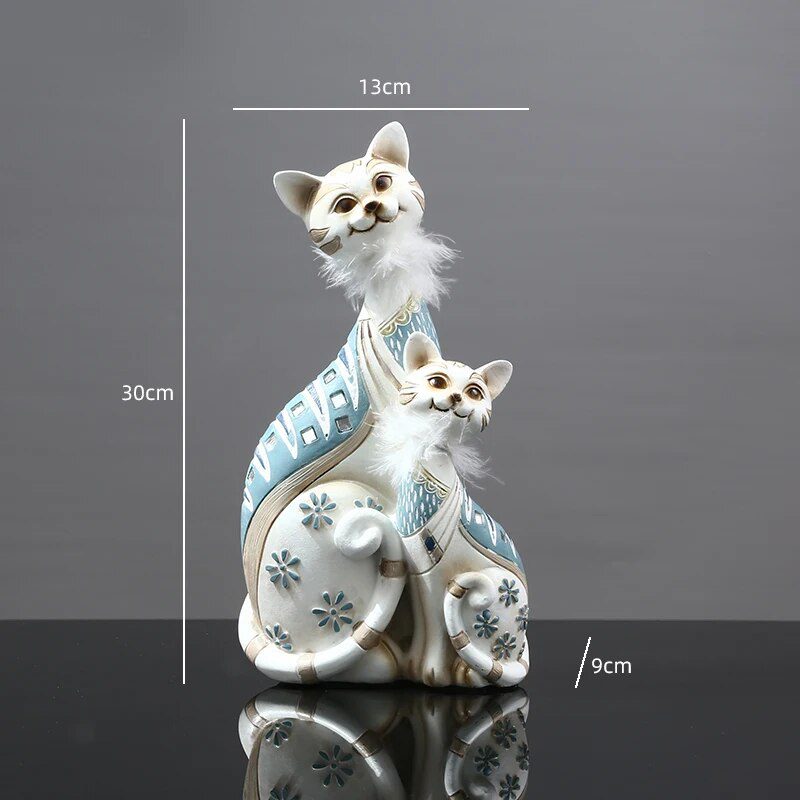 Resin LUCKY Giraffe Elk Figurine Statue Home Living Room Decor Crafts Sculpture