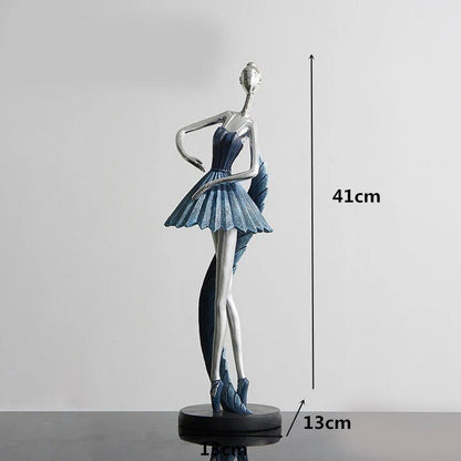 Resin LUCKY Giraffe Elk Figurine Statue Home Living Room Decor Crafts Sculpture