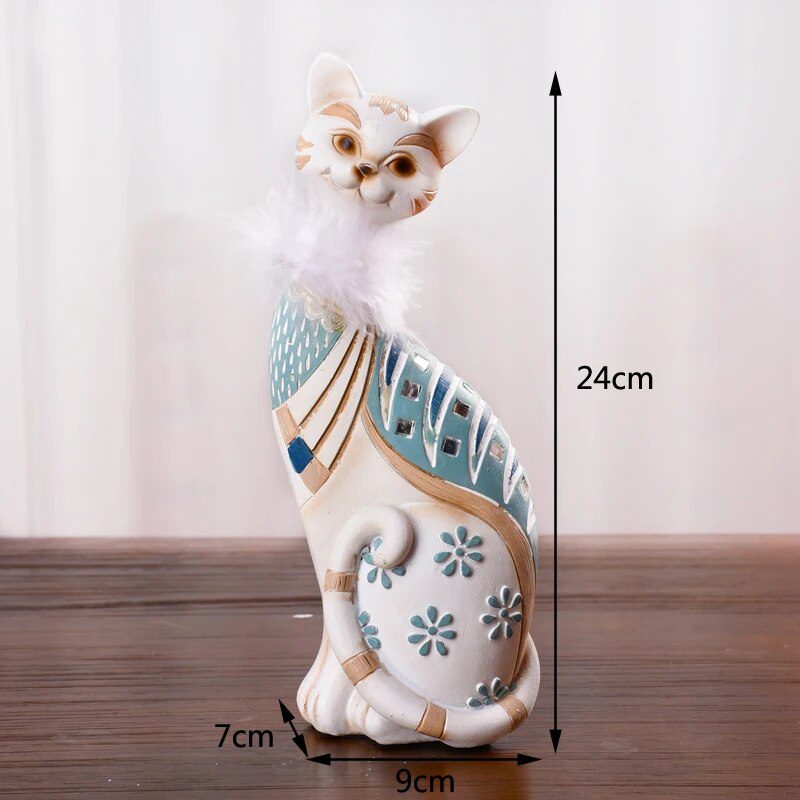 Resin LUCKY Giraffe Elk Figurine Statue Home Living Room Decor Crafts Sculpture