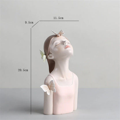 Resin LUCKY Giraffe Elk Figurine Statue Home Living Room Decor Crafts Sculpture