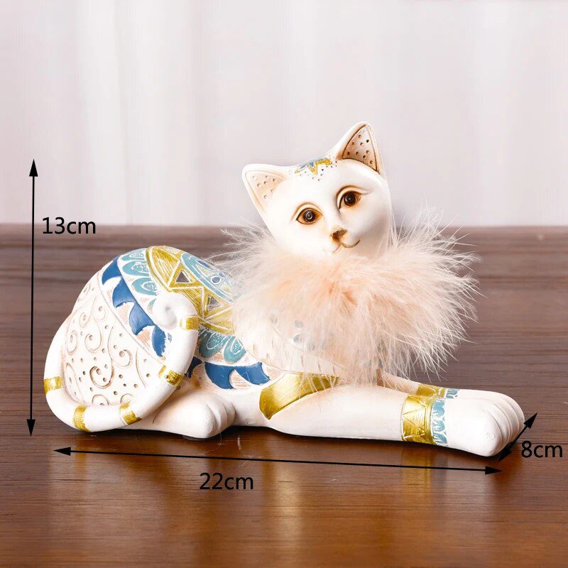 Resin LUCKY Giraffe Elk Figurine Statue Home Living Room Decor Crafts Sculpture