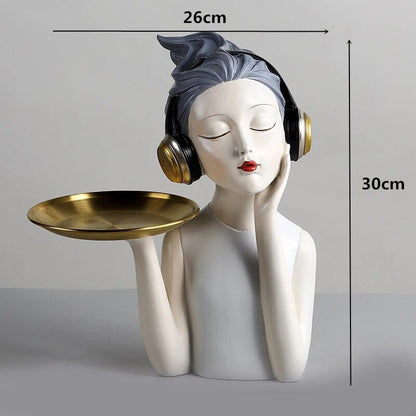 Resin LUCKY Giraffe Elk Figurine Statue Home Living Room Decor Crafts Sculpture