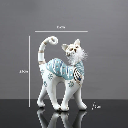 Resin LUCKY Giraffe Elk Figurine Statue Home Living Room Decor Crafts Sculpture