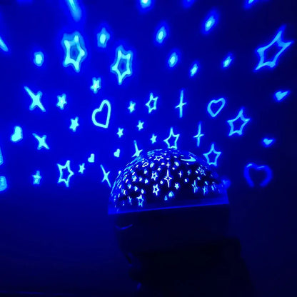 Rotating LED Star Projector Night Light |3-in-1 Starry Sky Master Lamp for Kids, Baby Sleep & Romantic Ambiance