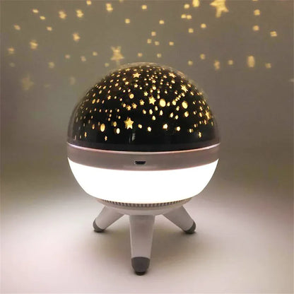 Rotating LED Star Projector Night Light |3-in-1 Starry Sky Master Lamp for Kids, Baby Sleep & Romantic Ambiance
