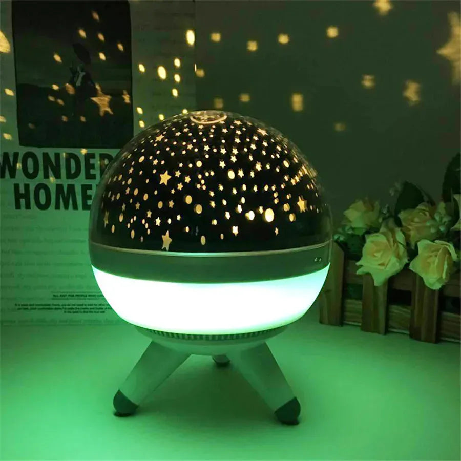 Rotating LED Star Projector Night Light |3-in-1 Starry Sky Master Lamp for Kids, Baby Sleep & Romantic Ambiance