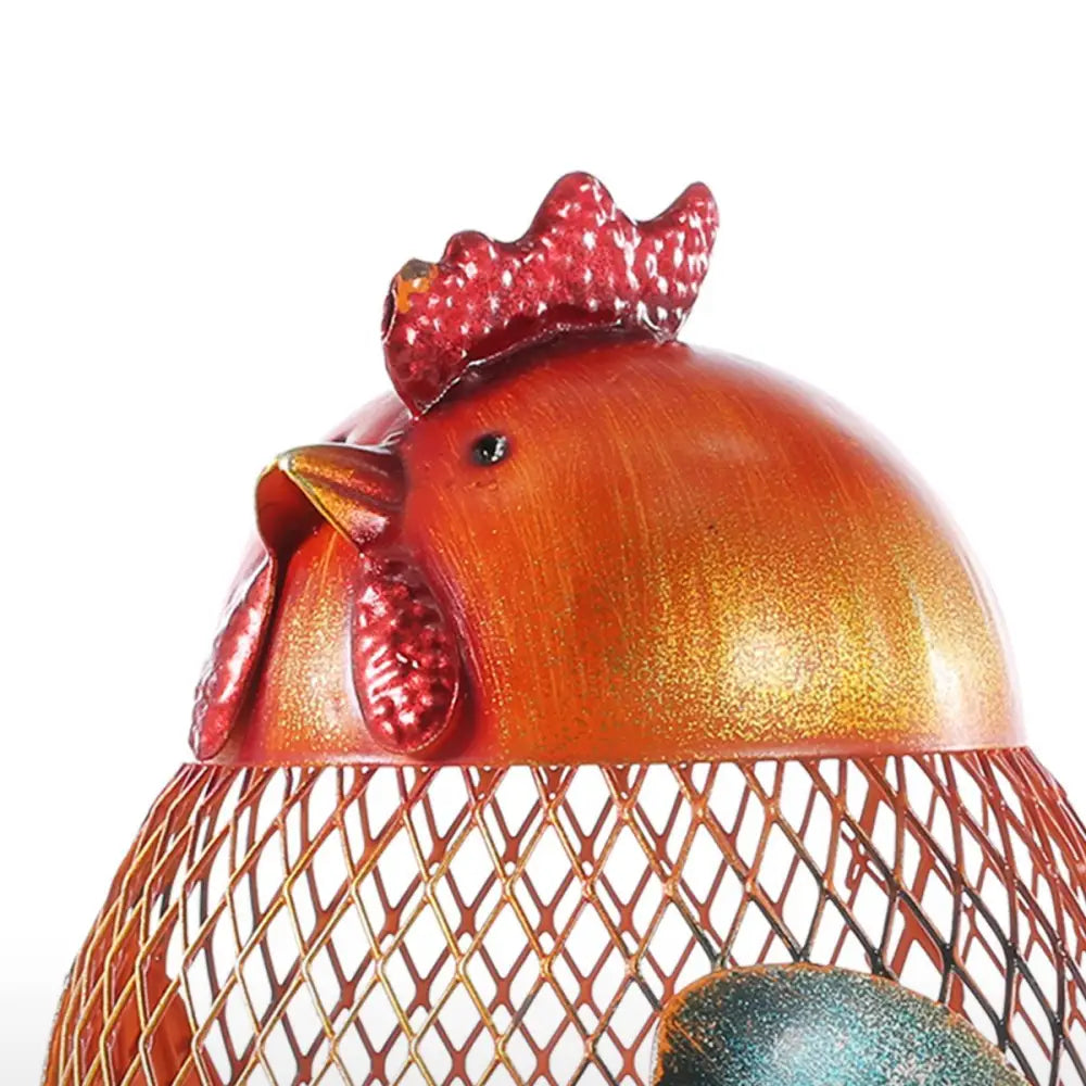 Rustic Iron Chicken Bank